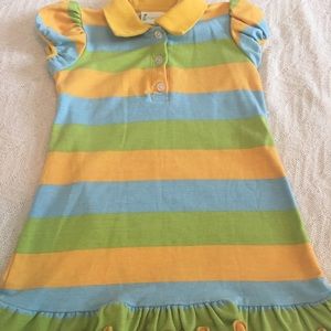 zucchini polo dress with ruffles - 4t